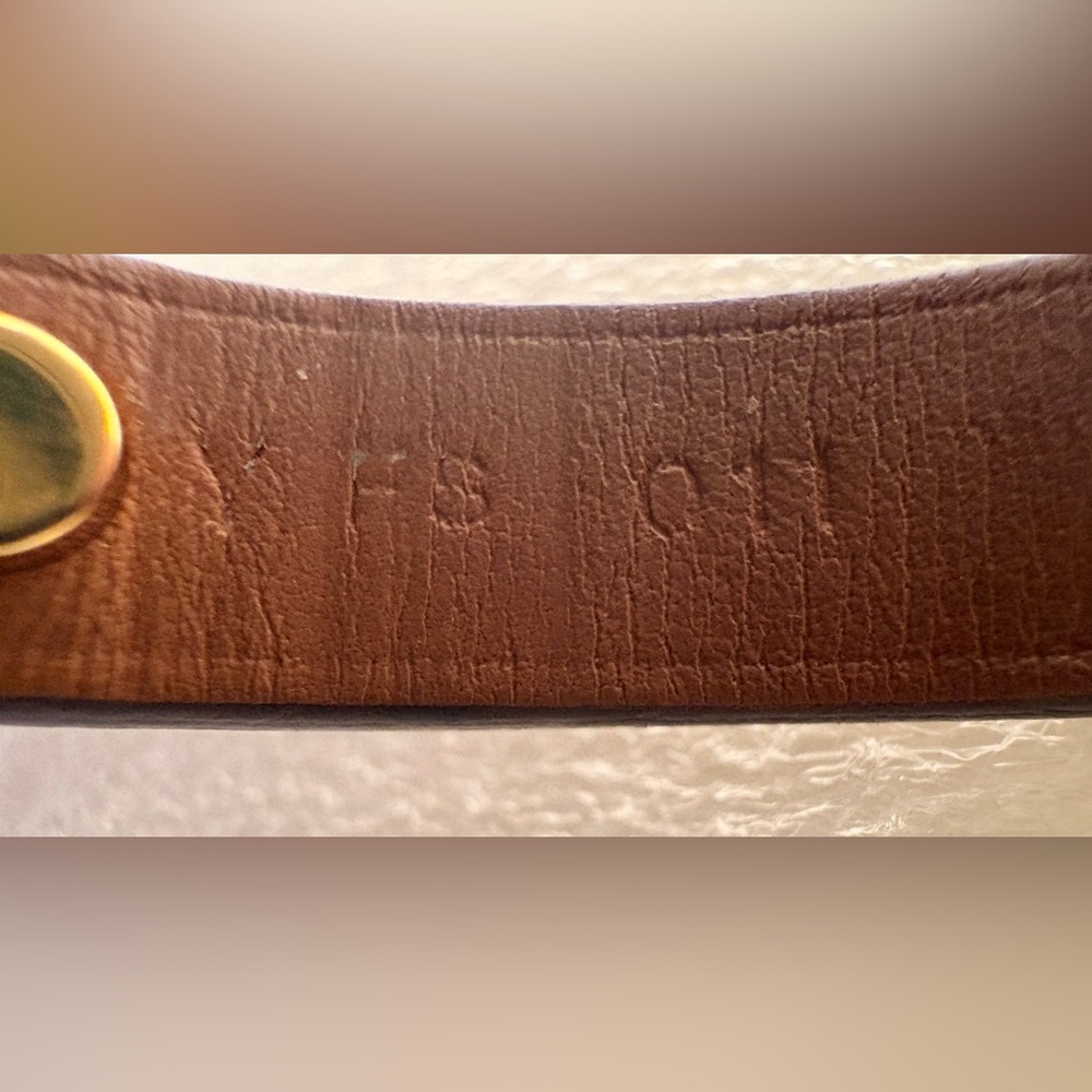 Hermes Brown Leather Bracelet with Gold Hardware - Picture 13 of 16